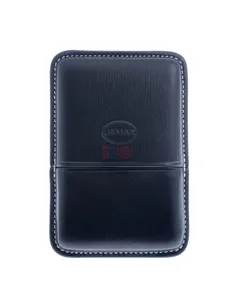 Сигаретница Jemar на 6 штук, натуральная кожа, черная (Испания)