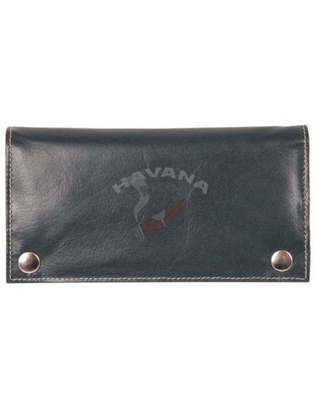 Сумка P&A для 1 трубки и табака, экокожа, черная