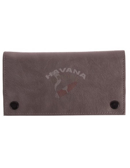 Сумка P&A для 2 трубок и табака, экокожа, коричневая