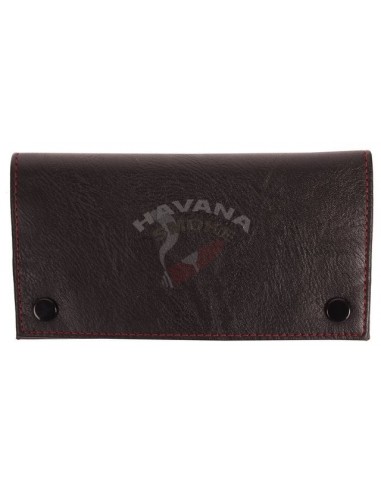 Сумка P&A для 2 трубок и табака, экокожа, черная