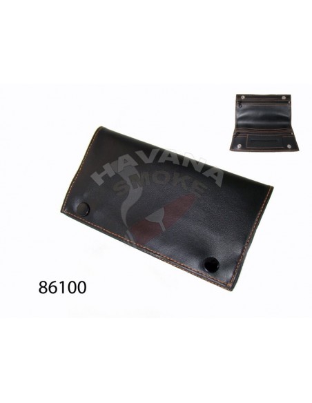 Сумка P&A для 4 трубок и табака, натуральная буйволиная кожа, подарочная упаковка