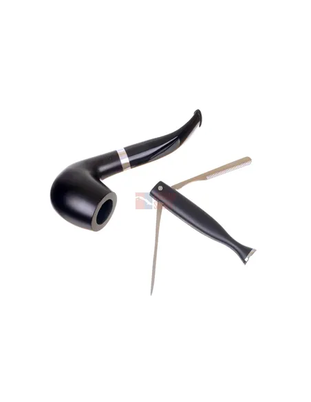 Тампер трубочный Passatore в подарочной упаковке, черный металлик (Германия)