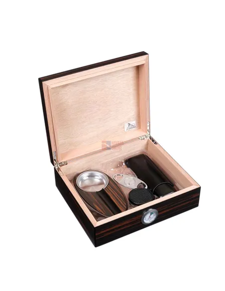 Хьюмидор Lubinski на 40 сигар с подарочным набором, Эбеновое дерево