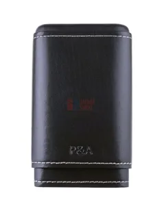 Чехол P&A на 4 сигары Робусто, натуральная кожа и кедр S202 Black