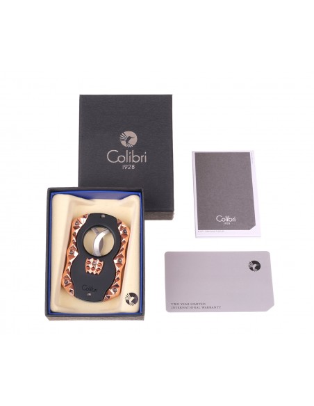 Гильотина Colibri Quasar, черная-розовое золото CU100T74 - купить в интернет-магазине Havana Smoke