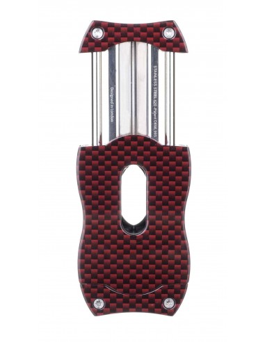 Гильотина Colibri V-cut, красный карбон CU300T22 - купить в интернет-магазине Havana Smoke