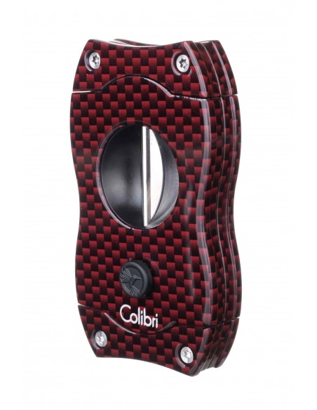 Гильотина Colibri V-cut, красный карбон CU300T22 - купить в интернет-магазине Havana Smoke