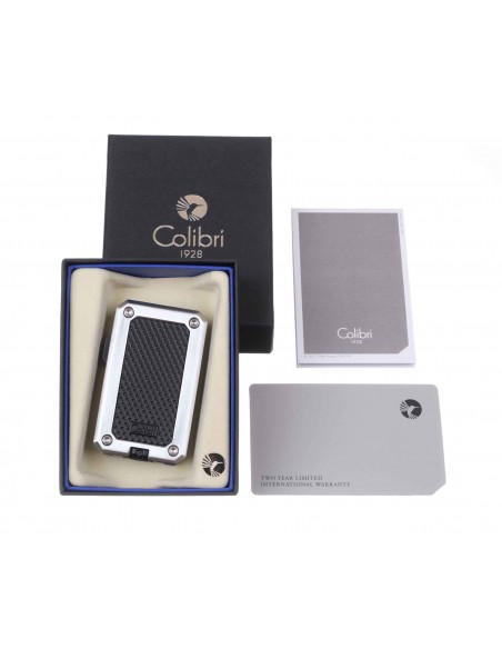 Зажигалка сигарная Colibri Rally, черная-хром LI360T2 - купить в интернет-магазине Havana Smoke