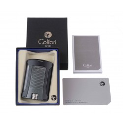 Купить Зажигалка сигарная Colibri Daytona, черно-серая