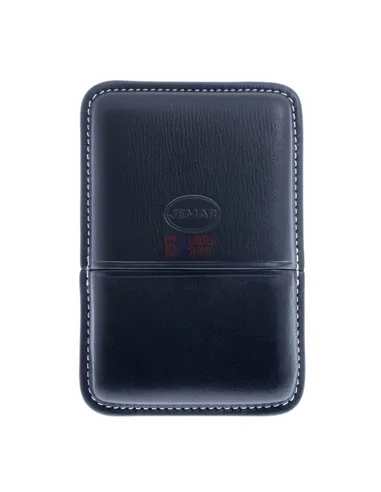 Сигаретница Jemar на 6 штук, натуральная кожа (Испания) 151-6-Black