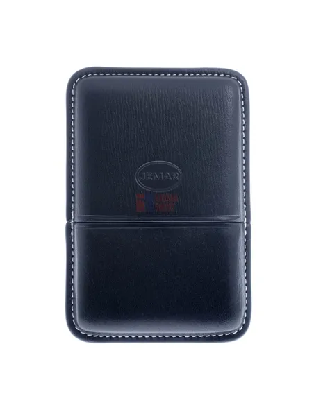 Сигаретница Jemar на 6 штук, натуральная кожа (Испания) 151-6-Black