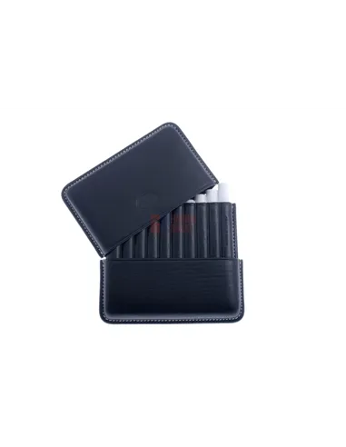 Сигаретница Jemar на 10 штук, натуральная кожа (Испания) 151-10-Black