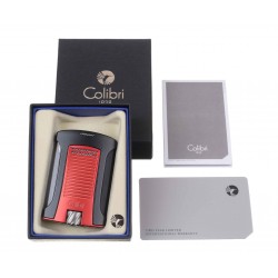 Купить Зажигалка сигарная Colibri Daytona, черно-красная