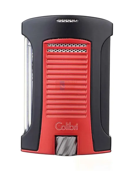 Зажигалка сигарная Colibri Daytona, черно-красная-LI770T12