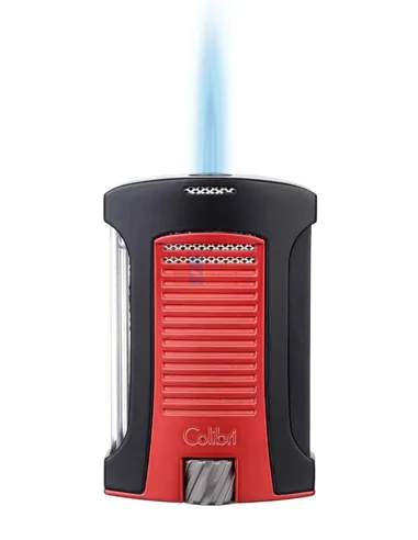 Зажигалка сигарная Colibri Daytona, черно-красная-LI770T12