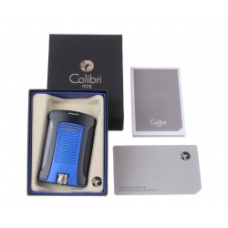 Купить Зажигалка сигарная Colibri Daytona, черно-синяя LI770T13