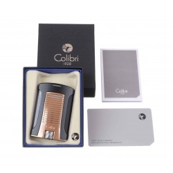 Купить Зажигалка сигарная Colibri Daytona, черная-розовое золото LI770T17