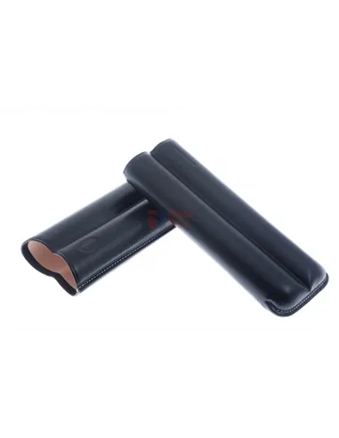 Чехол Jemar на 2 сигары, натуральная кожа 110-2-XL-Black