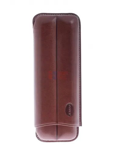 Чехол Jemar на 2 сигары, натуральная кожа 110-2-XL-Brown