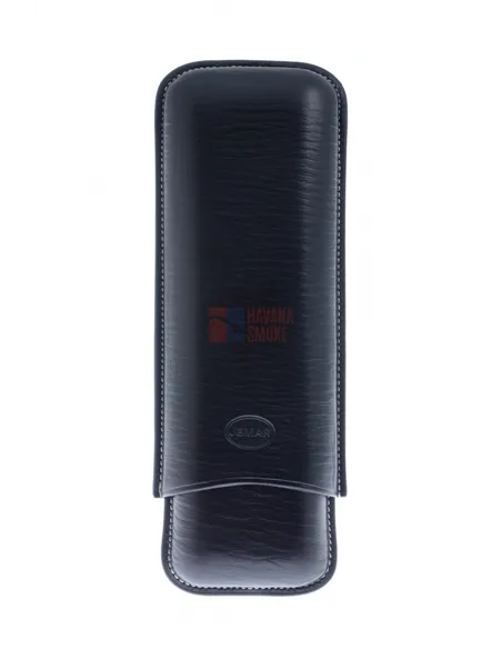 Чехол Jemar на 2 сигары (диаметром до 28 мм), натуральная кожа 497-2-Black
