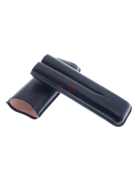 Чехол Jemar на 2 сигары (диаметром до 28 мм), натуральная кожа 497-2-Black