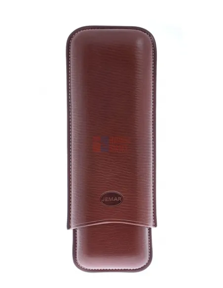 Чехол Jemar на 2 сигары (диаметром до 28 мм), натуральная кожа 497-2-Brown