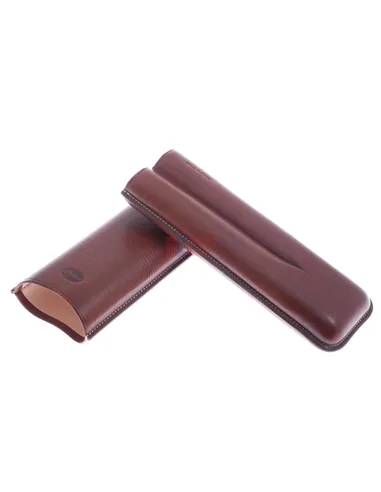 Чехол Jemar на 2 сигары (диаметром до 28 мм), натуральная кожа 497-2-Brown