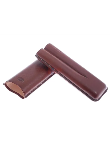 Чехол Jemar на 2 сигары (диаметром до 28 мм), натуральная кожа 497-2-Brown