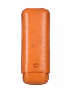 Чехол Jemar на 2 сигары (диаметром до 28 мм), натуральная кожа 497-2-Havana