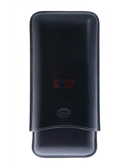 Чехол Jemar на 3 сигары (диаметром до 28 мм), натуральная кожа 497-3-Black