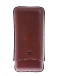 Чехол Jemar на 3 сигары (диаметром до 28 мм), натуральная кожа 497-3-Brown