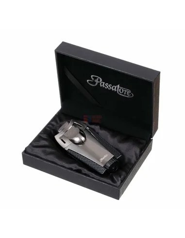 Зажигалка сигарная Passatore, двойное пламя, с пробойником 234-526