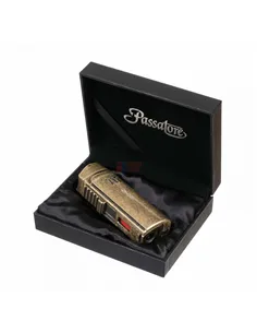 Зажигалка сигарная Passatore, тройное пламя, с пробойником и сигарным ложементом, античная медь 234-553
