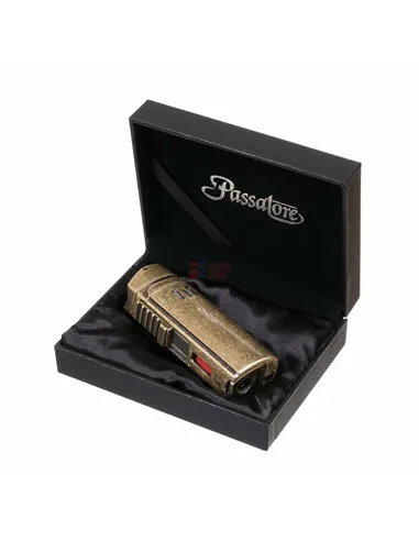 Зажигалка сигарная Passatore, тройное пламя, с пробойником и сигарным ложементом, античная медь 234-553