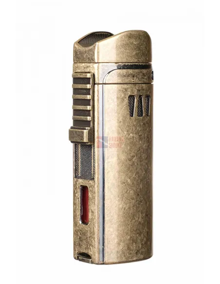 Зажигалка сигарная Passatore, тройное пламя, с пробойником и сигарным ложементом, античная медь 234-553