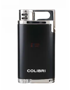Зажигалка сигарная Colibri Belmont, черная-хром-LI200C11