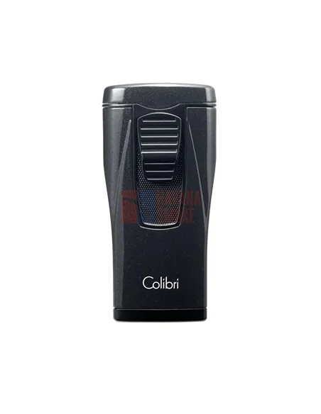 Зажигалка сигарная Colibri Monaco (тройное пламя), черный металлик LI880T5