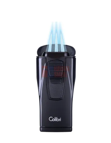 Зажигалка сигарная Colibri Monaco (тройное пламя), черный металлик LI880T5