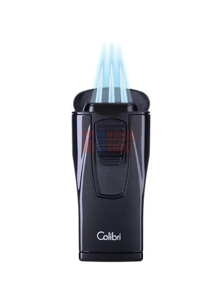 Зажигалка сигарная Colibri Monaco (тройное пламя), черный металлик LI880T5