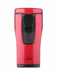 Зажигалка сигарная Colibri Monaco (тройное пламя), красный металлик LI880T7