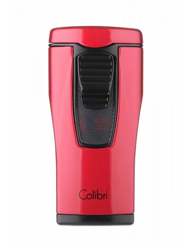 Зажигалка сигарная Colibri Monaco (тройное пламя), красный металлик LI880T7