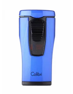 Зажигалка сигарная Colibri Monaco (тройное пламя), синий металлик LI880T8