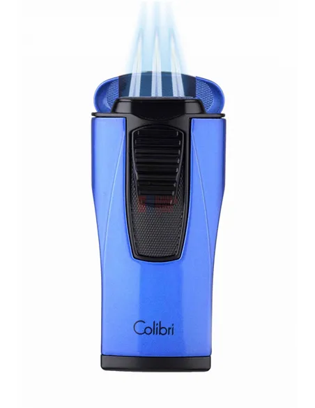 Зажигалка сигарная Colibri Monaco (тройное пламя), синий металлик LI880T8