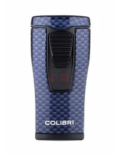 Зажигалка сигарная Colibri Monaco (тройное пламя), синий карбон LI880T13