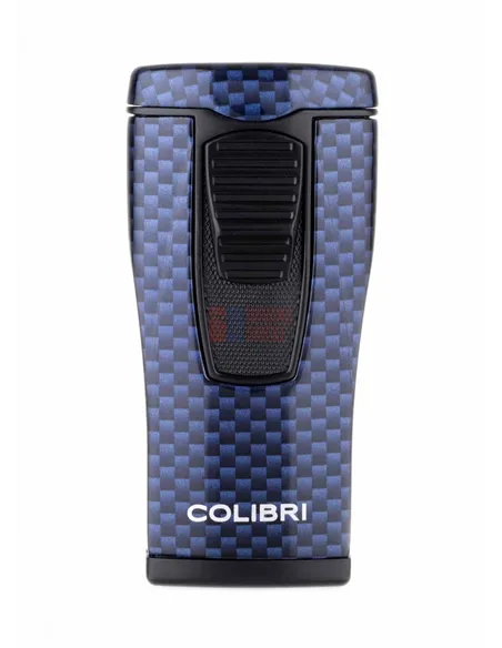 Зажигалка сигарная Colibri Monaco (тройное пламя), синий карбон LI880T13