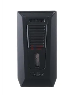 Зажигалка сигарная Colibri Slide (двойное пламя), черная-LI850T10