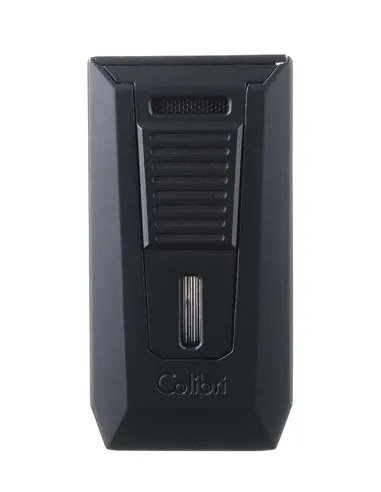 Зажигалка сигарная Colibri Slide (двойное пламя), черная-LI850T10