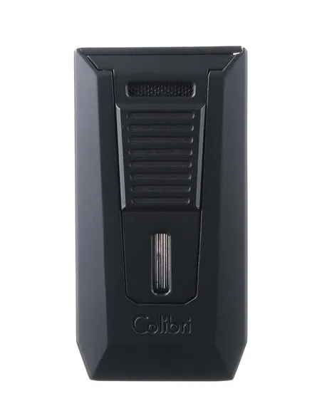 Зажигалка сигарная Colibri Slide (двойное пламя), черная-LI850T10