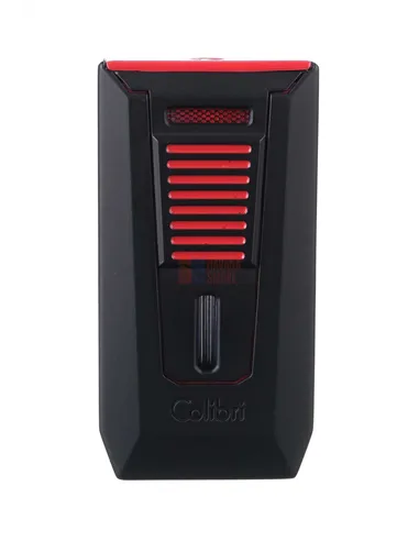 Зажигалка сигарная Colibri Slide (двойное пламя), черно-красная LI850T14