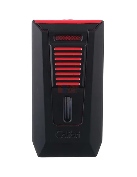 Зажигалка сигарная Colibri Slide (двойное пламя), черно-красная LI850T14